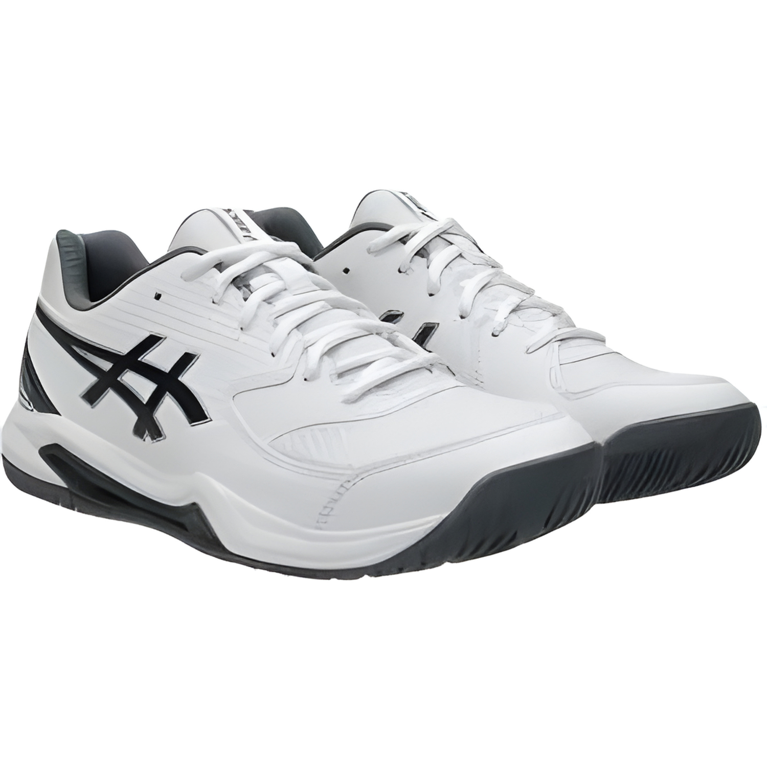 ASICS Dedicate 8 Men's Pickleball Shoe - White & Gunmetal